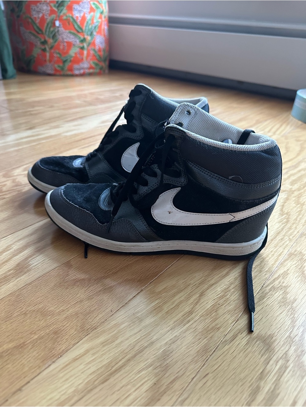 Nike Force Sky High Hidden Wedge Sneakers 9.5